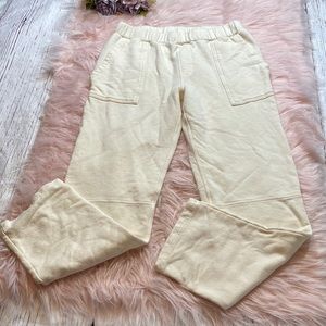 Monrow Ivory Jogger Pants sz S